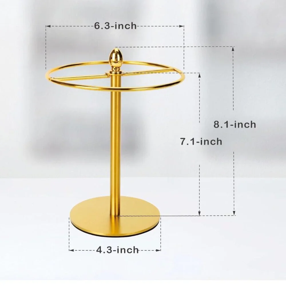 Gold Sunglasses Organizer Stand – Large Capacity Eyeglasses Holder